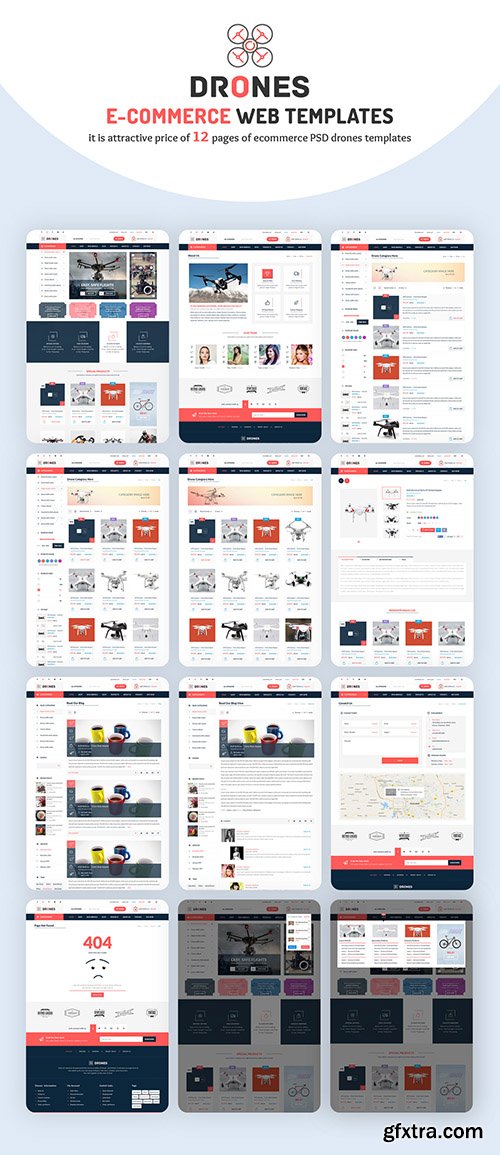Drone Ecommerce UI Kit