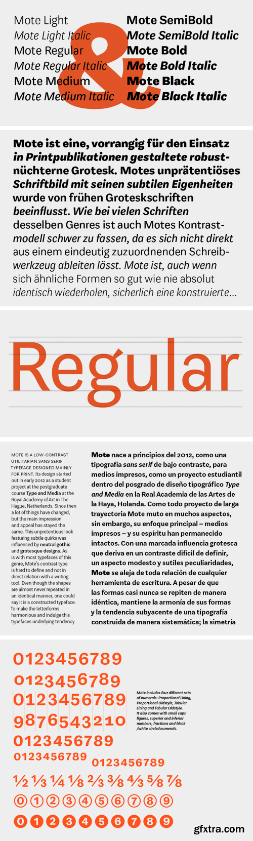 Mote Font Family