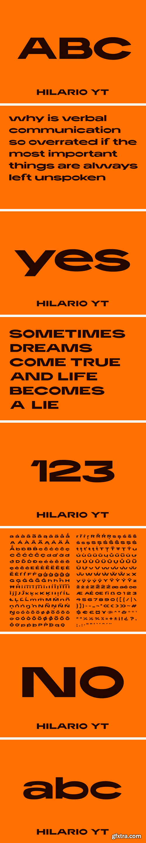 Hilario YT Typeface