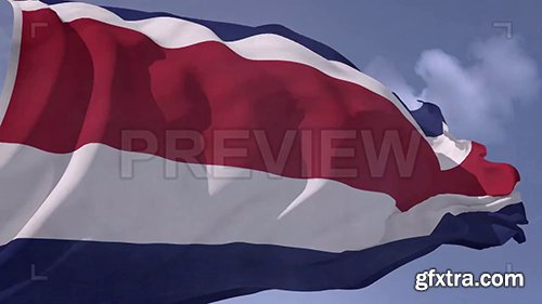 Costa Rica flag 81988