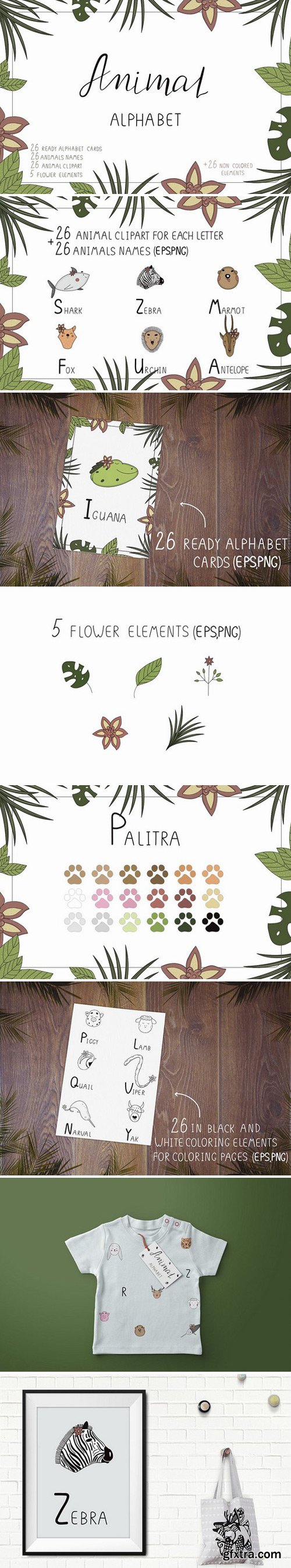 Animal alphabet vector 2425349