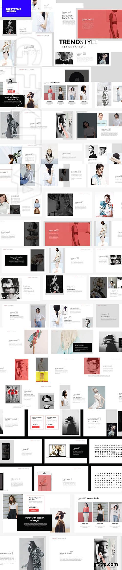 CreativeMarket - TRENDS - Powerpoint 2474462