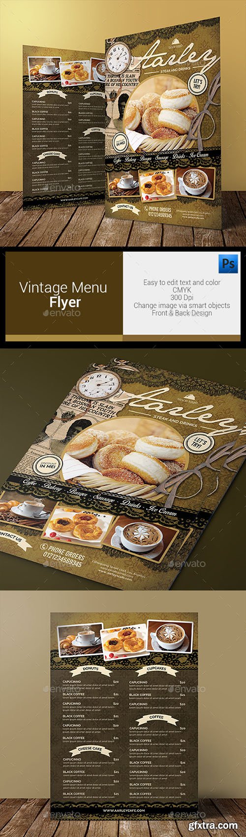 Vintage Menu Flyer 12325272