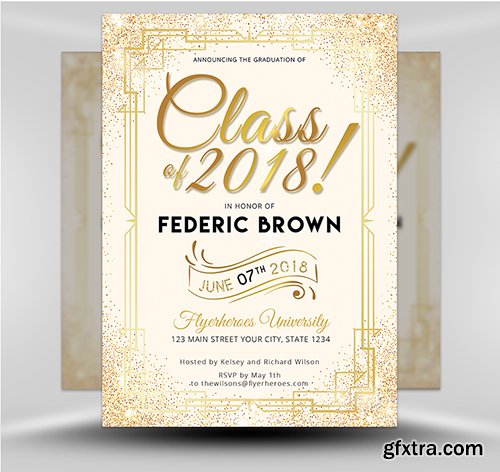 Graduation Flyer Template 4 Graduation Flyer Template 4