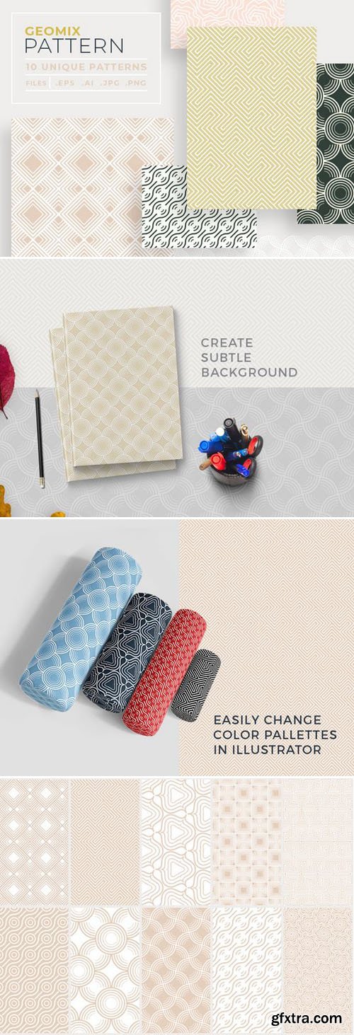 10 Seamless Vector Patterns Vol-01 10 Seamless Vector Patterns Vol-01