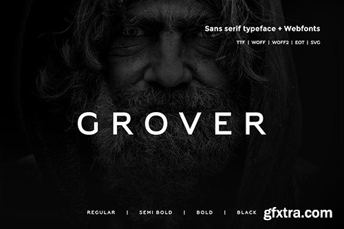 Grover - Modern Typeface + WebFont