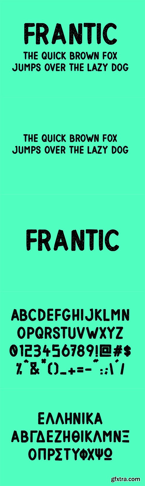 Frantic Font Frantic Font