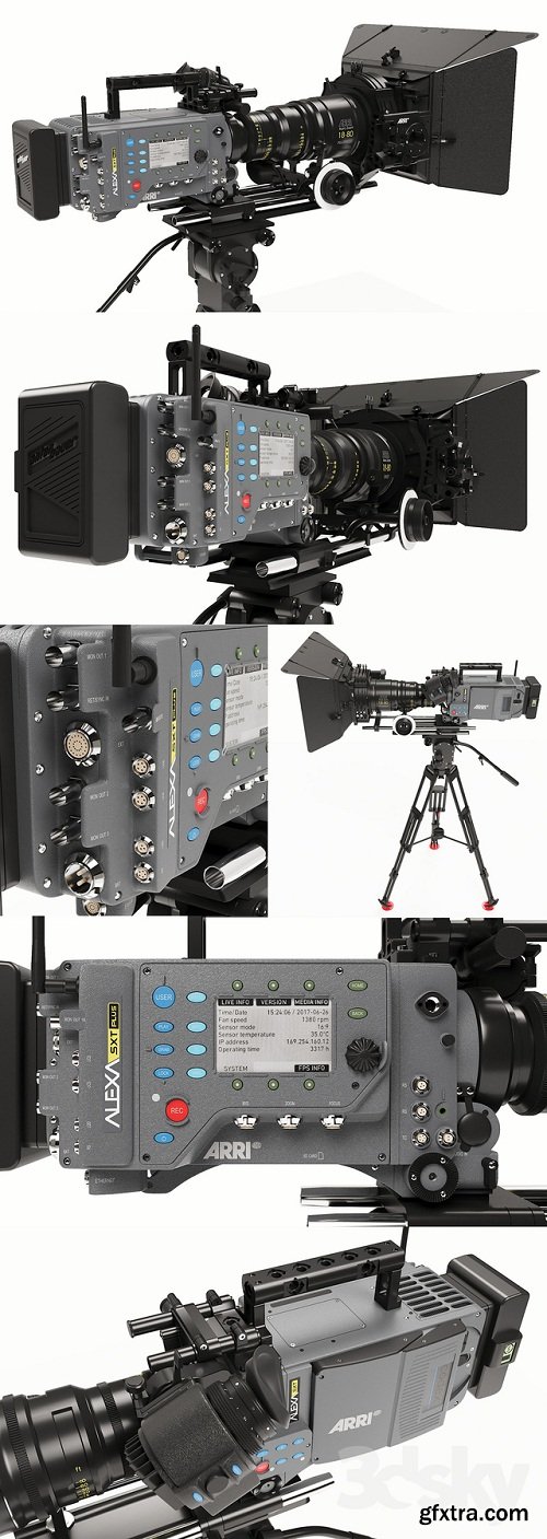 Camera ARRI ALEXA SXT Plus 3D Model