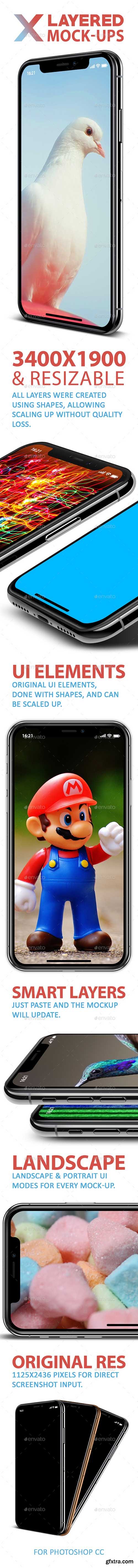 Phone X 5 Layered PSD Mock-Ups Silver & Gold 21931265 Phone X 5 Layered PSD Mock-Ups Silver & Gold 21931265