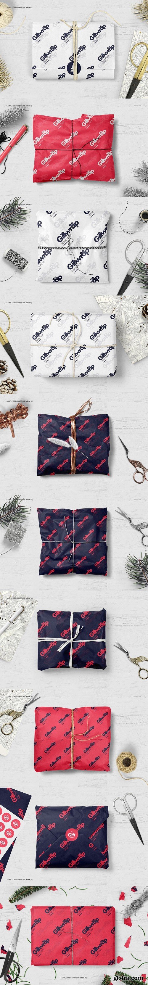 CM - Wrapping Tissue Paper Mockup Bundle 2143283