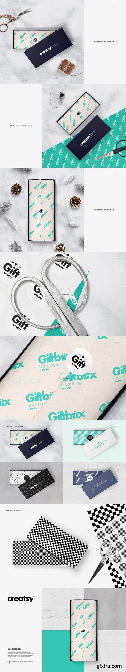 CM - Wrapping Tissue Paper Mockup Bundle 2143283