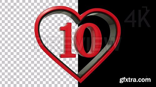 Heart Countdown 82373 Heart Countdown 82373