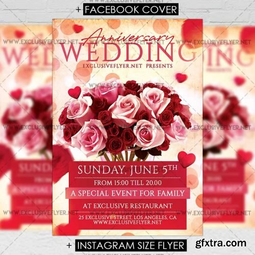 Wedding Anniversary – Premium A5 Flyer Template Wedding Anniversary – Premium A5 Flyer Template