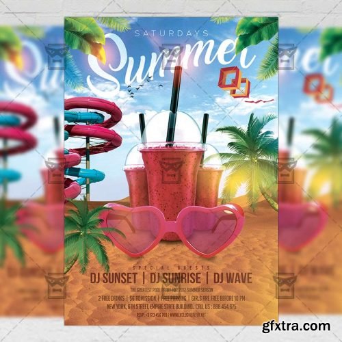 Summer Saturdays Flyer – Seasonal A5 Template Summer Saturdays Flyer – Seasonal A5 Template