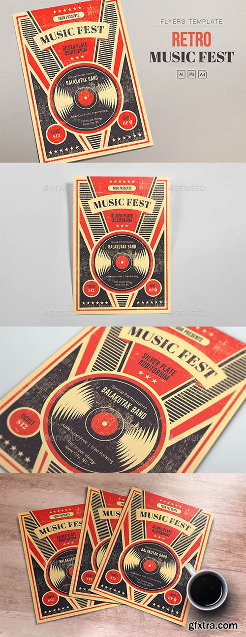 Retro Music Fest - Vinyl Flyers 21975357 Retro Music Fest - Vinyl Flyers 21975357