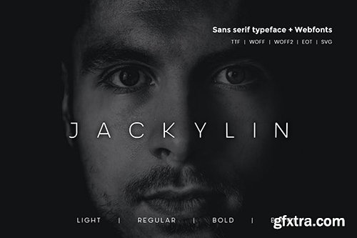 Jackylin - Typeface + WebFont with 4 weights