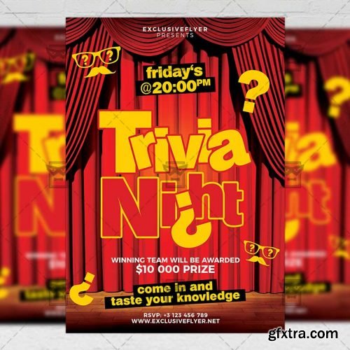 Trivia Night Flyer – Community A5 Template Trivia Night Flyer – Community A5 Template