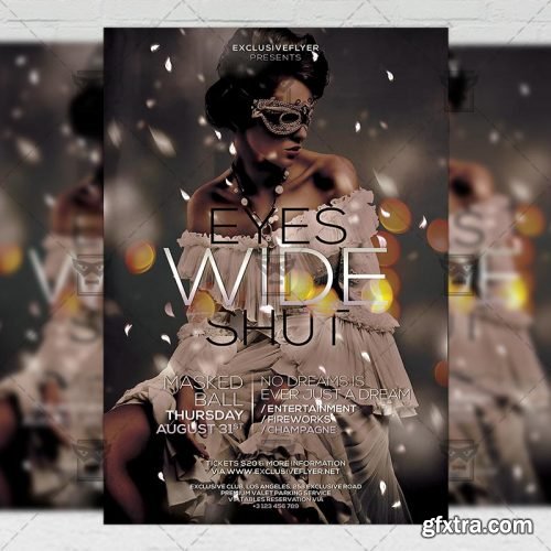 Eyes Wide Shut Flyer – Club A5 Template Eyes Wide Shut Flyer – Club A5 Template