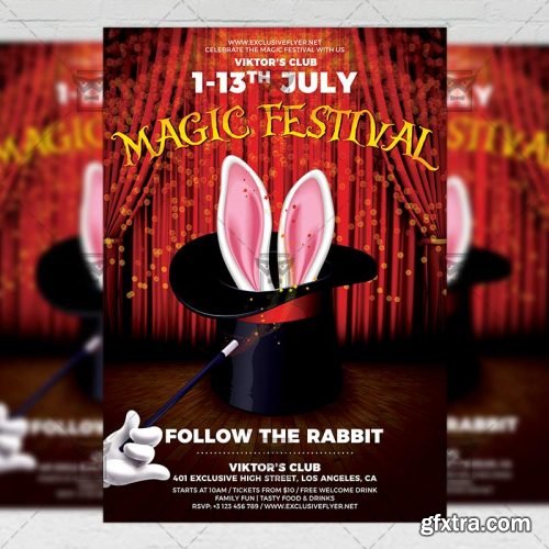 Magic Festival Flyer – Community A5 Template Magic Festival Flyer – Community A5 Template