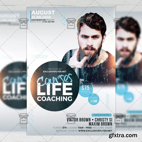 Life Coaching Courses – Business A5 Flyer Template