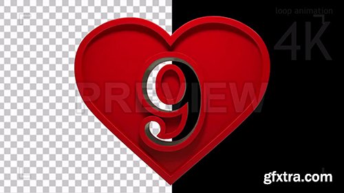 Heart Numbers Countdown 82902