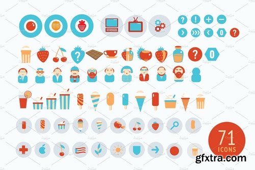 CM - ICE CREAM VECTOR ICONS PACK 2546541