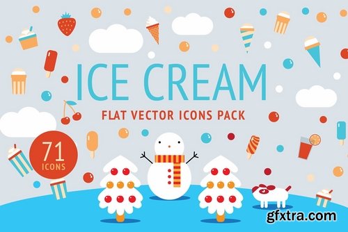 CM - ICE CREAM VECTOR ICONS PACK 2546541