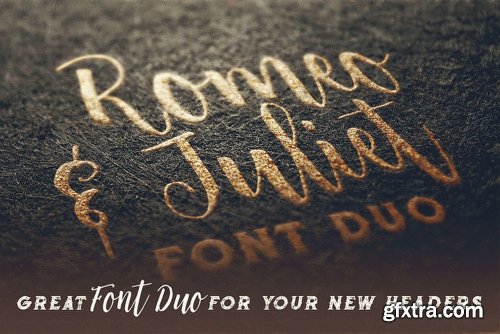 Romeo & Juliet Font Duo Font Family - 3 Fonts