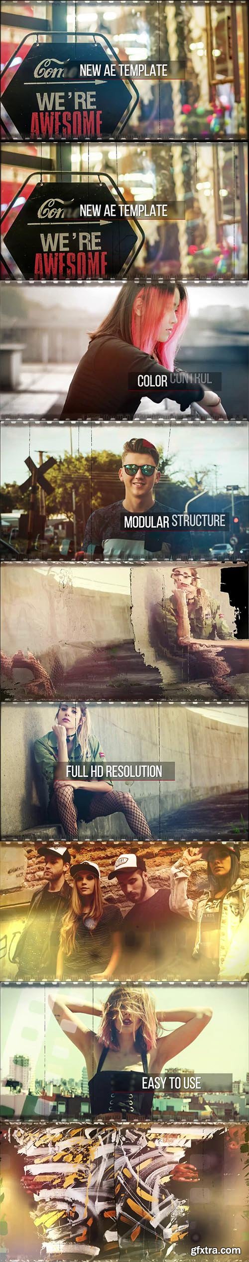 Grunge Filmstrip Slideshow 86826