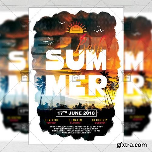 The Summer Bash – Seasonal A5 Flyer Template