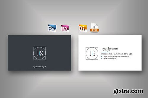 CreativeMarket - Recro Business Card 2582458