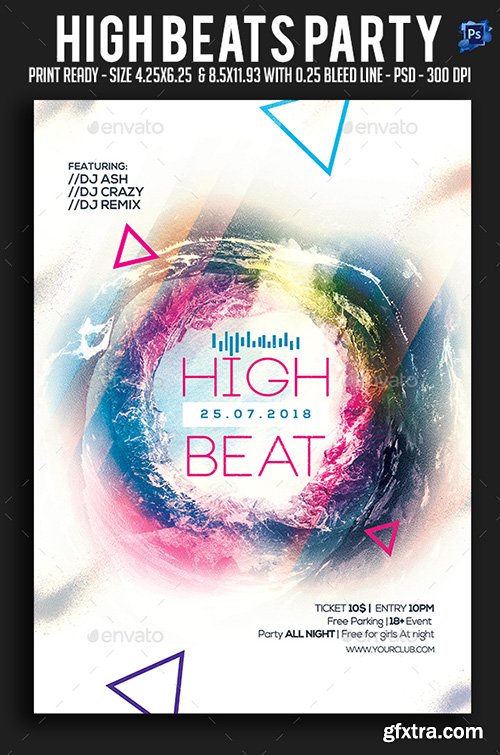 High Beats Party Flyer 22025124