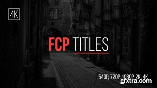 FCP Titles V1 for Final Cut Pro X & Motion 5 macOS
