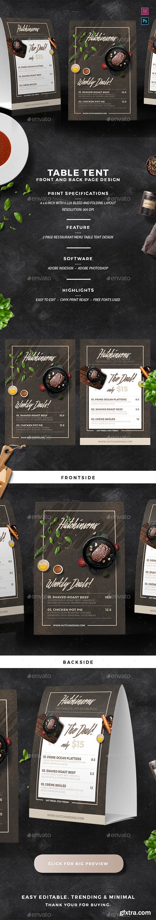 Restaurant Table Tent 22013470 Restaurant Table Tent 22013470