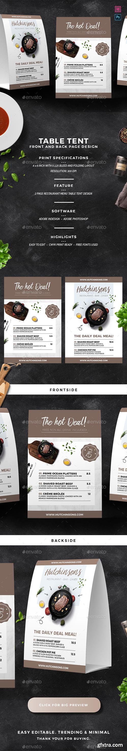 Restaurant Table Tent 21946785 Restaurant Table Tent 21946785