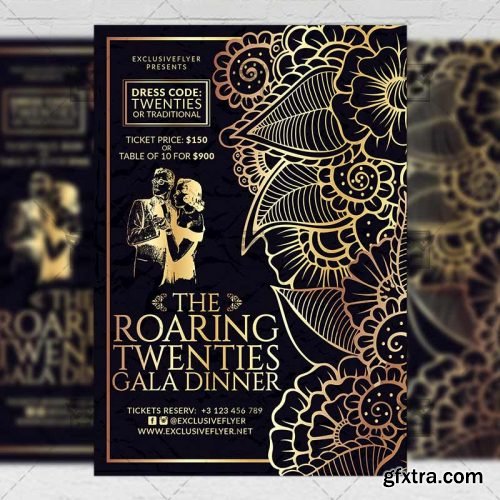 Roaring Twenties – Club A5 Flyer Template