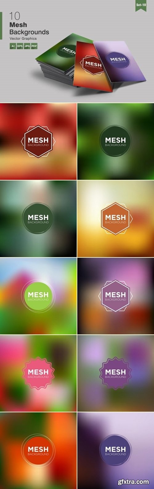 10 Mesh Abstract Backgrounds