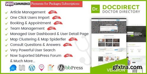 ThemeForest - Directory DocDirect v8.0 - Responsive WordPress Theme for Doctors and Healthcare Directory - 16089820