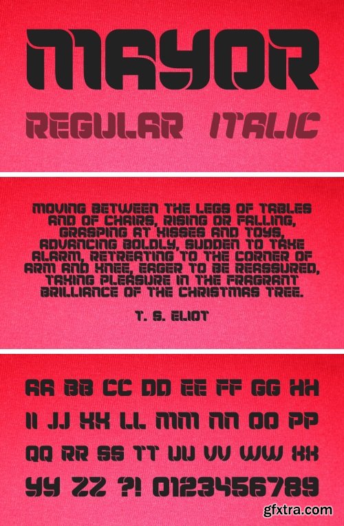 Mayor Font Family GFxtra