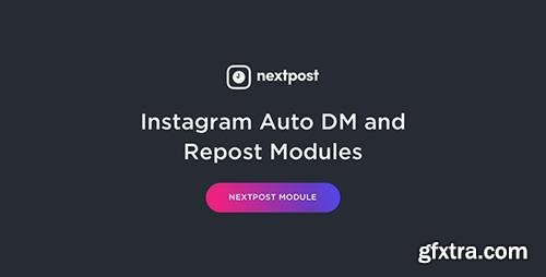 CodeCanyon - Instagram Auto DM (Direct Message) to New Followers & Repost Modules for Nextpost Instagram v4.1 - 20659453 CodeCanyon - Instagram Auto DM (Direct Message) to New Followers & Repost Modules for Nextpost Instagram v4.1 - 20659453