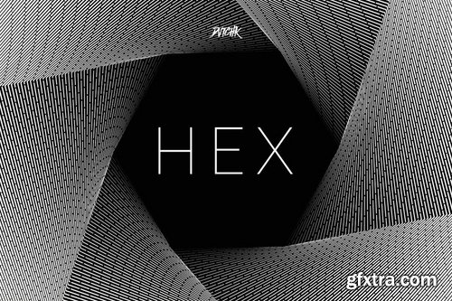 Hex  Geometric Spiral Backgrounds Vol 03