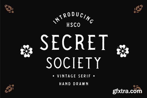 CM - SECRET SOCIETY - A Vintage Serif 2373579
