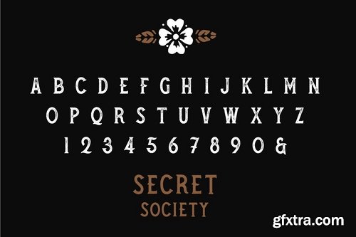 CM - SECRET SOCIETY - A Vintage Serif 2373579
