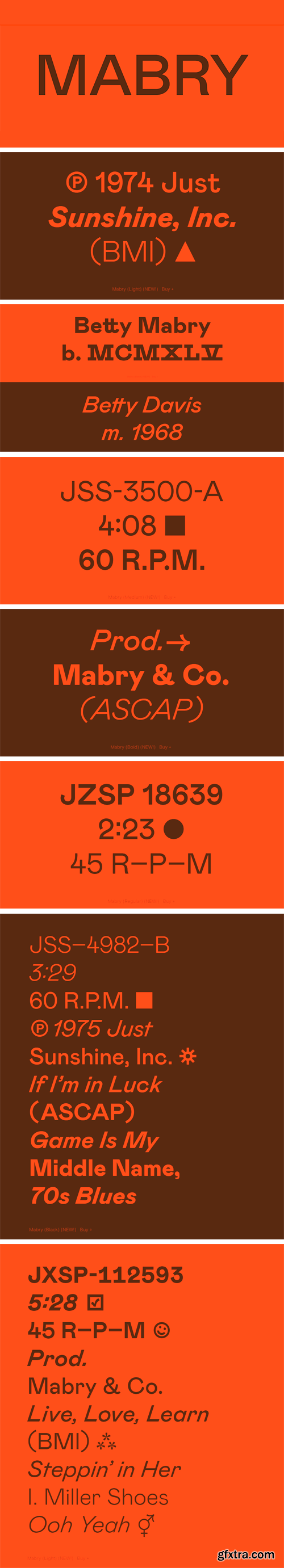 Mabry Font Family Mabry Font Family