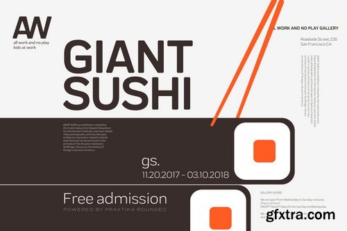 Praktika Rounded Font Family