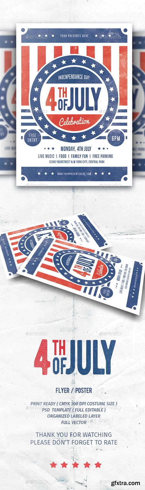 4th of july celebration flyer 16708586