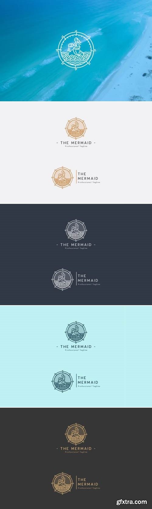 The Mermaid - Ocean Beauty Logo