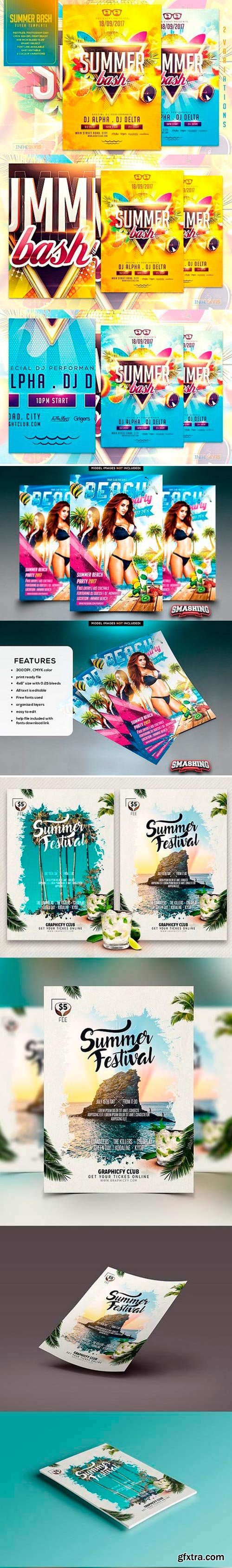 Summer Flyer Template bundle