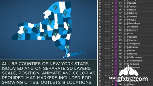 Videohive New York Map Kit 18004253