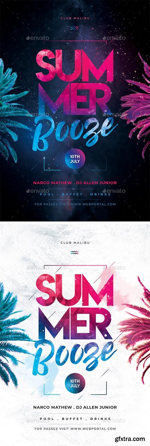 Summer Booze Party Flyer 22133339